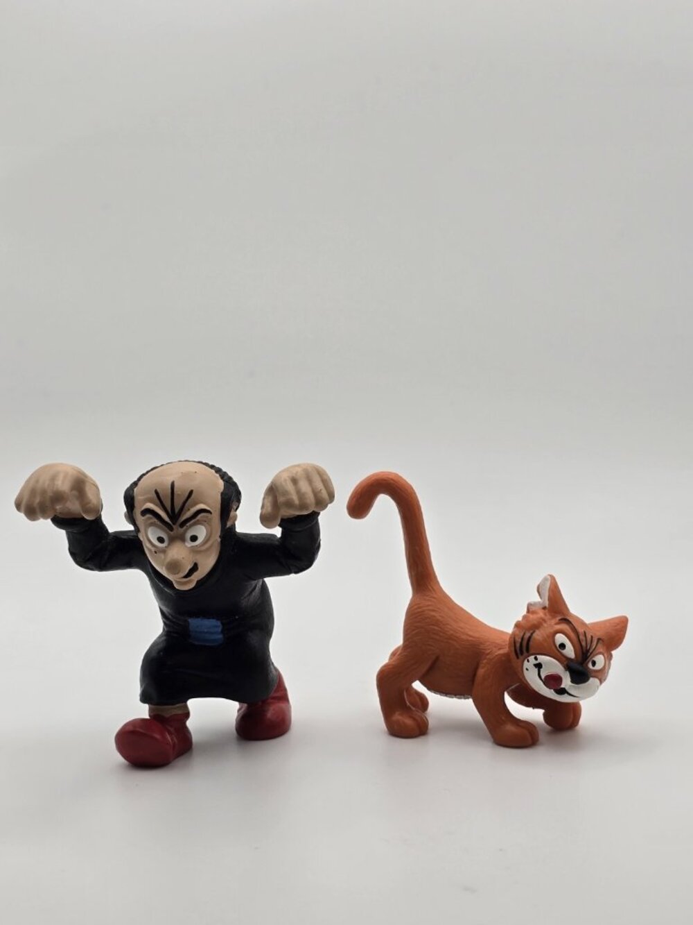 GARGAMEL & AZRAEL Vintage Smurf PVC Figures~ Schleich Peyo Germany